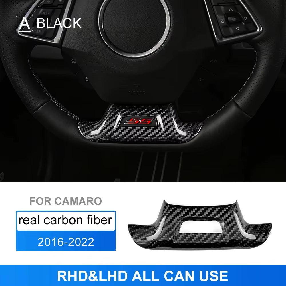 Real Carbon Fiber for Chevrolet Camaro 2016 2017 2018 2019 2020 2021 2022 2023 Car Interior Trim Red Black Accessories Sticker