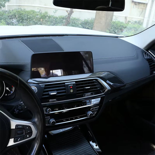 Real Carbon Fiber Car Center Console Decoration Cover Panel Trim for BMW X3 G01 X4 G02 2018 2019 2020 2021 2022+ Accessories