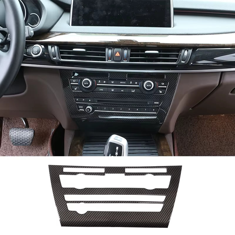 For BMW X5 F15 X6 F16 2014-2018,Steering Wheel,Dashboard,Console Gear Shifter,Panel Sticker,Car Interior Carbon Fiber Trim Cover