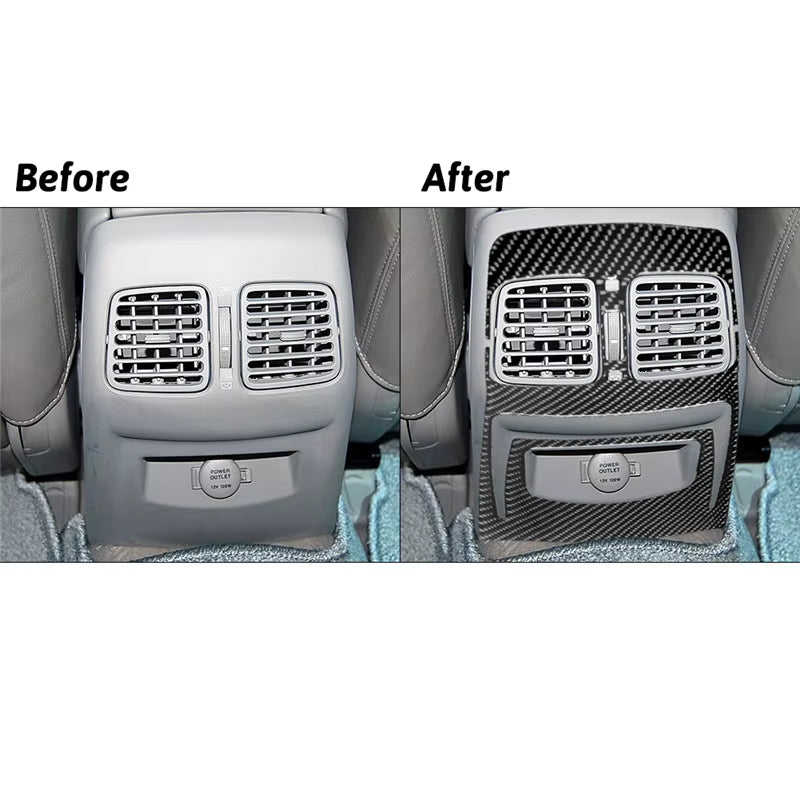 For Hyundai Azera 2006 2007 2008 2009 2010 2011 Carbon Fiber Black Various Parts Stickers Car Interior Decorative Accessories