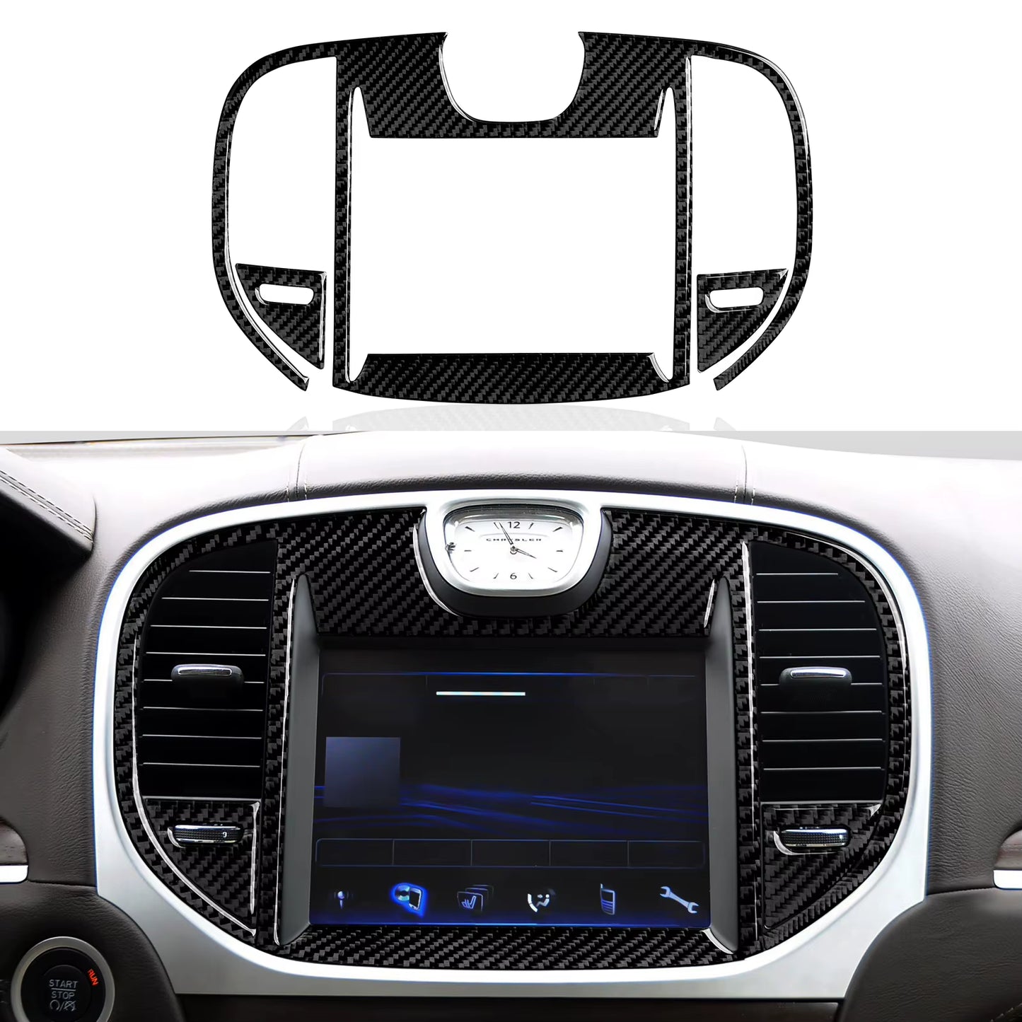 Gear Shift Panel Trim Decal | Chrysler 300 2011 2012 2013 2014 2015 2016 2017 2018 2019 2020 2021 2022 2023
