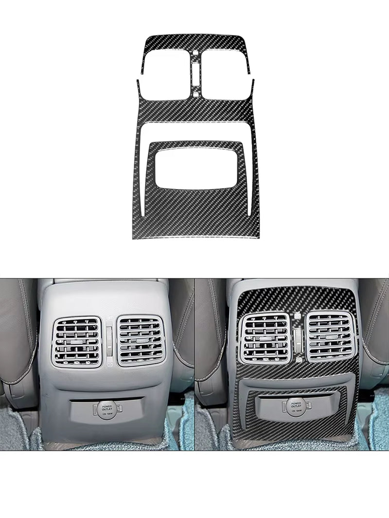 For Hyundai Azera 2006 2007 2008 2009 2010 2011 Carbon Fiber Black Various Parts Stickers Car Interior Decorative Accessories