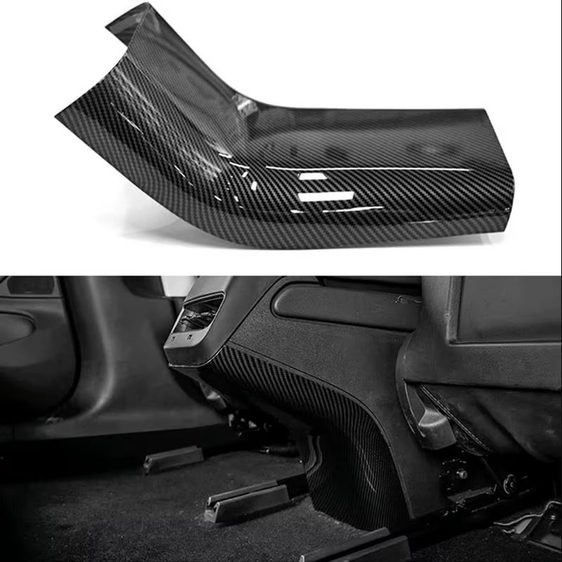 For Tesla Model Y 3 ABS Carbon Fiber Center Console Wrap Cover Kit Dashboard Armrest Door Side Trim Sticker Interior Accessories