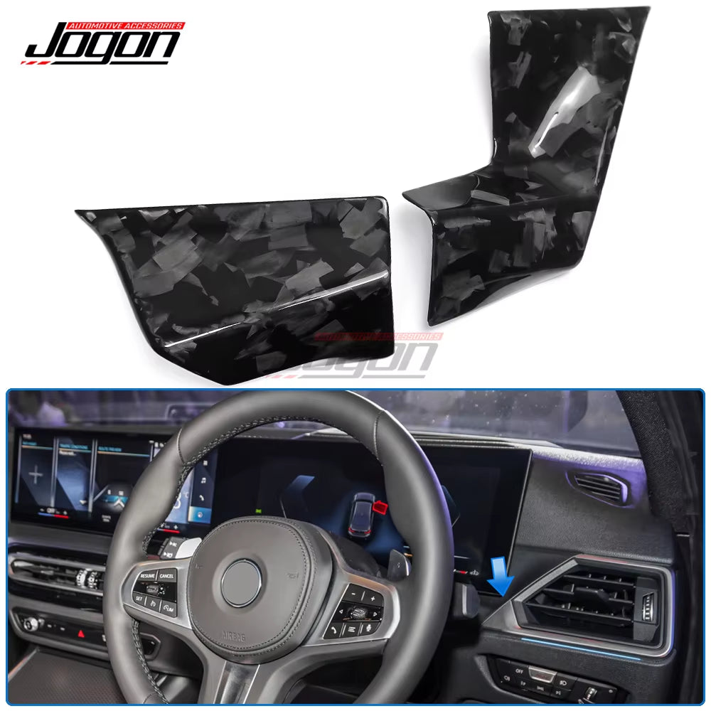 For BMW G80 G81 M2 M3 Touring Sedan Facelift 2022 2023 Car Dashboard Cover Center Console Gear Panel Trim Real Carbon Fiber