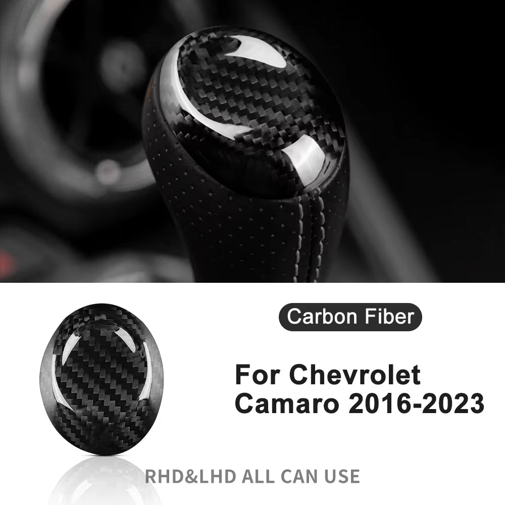 Real Carbon Fiber for Chevrolet Camaro 2016 2017 2018 2019 2020 2021 2022 2023 Car Interior Trim Red Black Accessories Sticker
