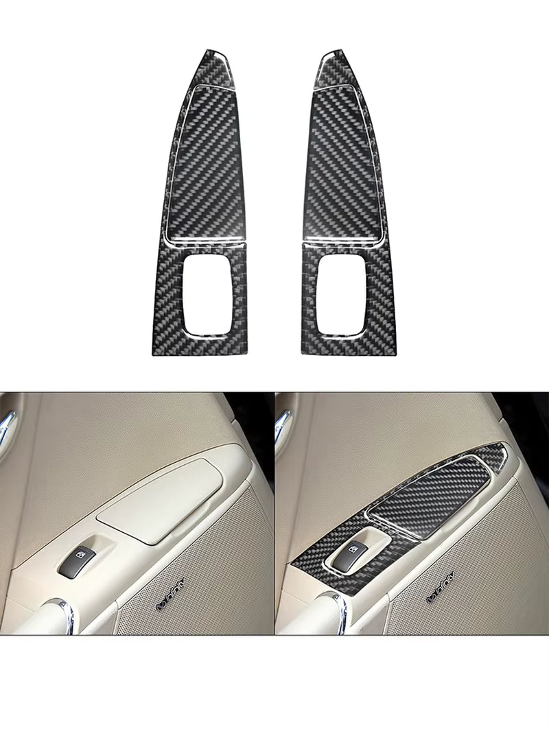 For Hyundai Azera 2006 2007 2008 2009 2010 2011 Carbon Fiber Black Various Parts Stickers Car Interior Decorative Accessories
