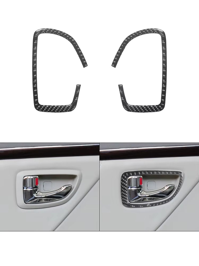 For Hyundai Azera 2006 2007 2008 2009 2010 2011 Carbon Fiber Black Various Parts Stickers Car Interior Decorative Accessories