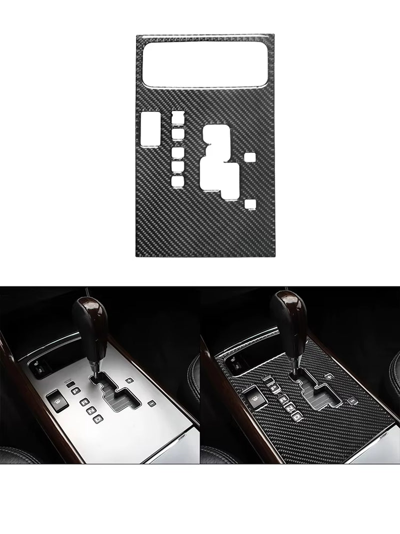 For Hyundai Azera 2006 2007 2008 2009 2010 2011 Carbon Fiber Black Various Parts Stickers Car Interior Decorative Accessories