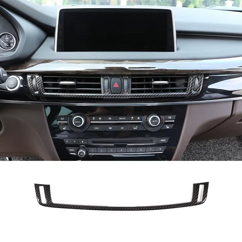 For BMW X5 F15 X6 F16 2014-2018,Steering Wheel,Dashboard,Console Gear Shifter,Panel Sticker,Car Interior Carbon Fiber Trim Cover