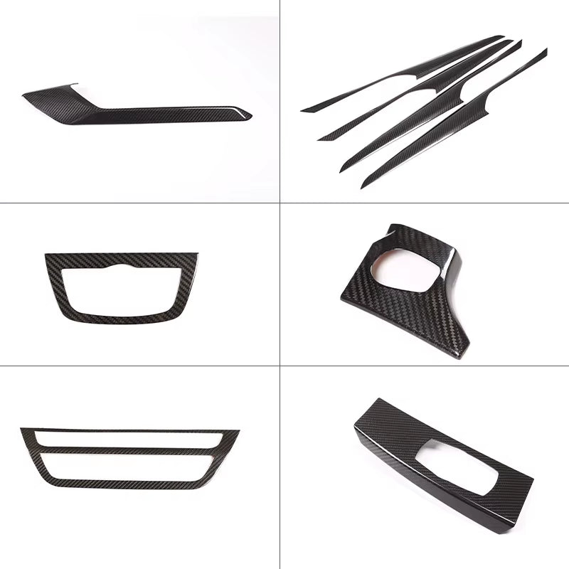 Real Carbon Fiber Car Center Console Decoration Cover Panel Trim for BMW X3 G01 X4 G02 2018 2019 2020 2021 2022+ Accessories