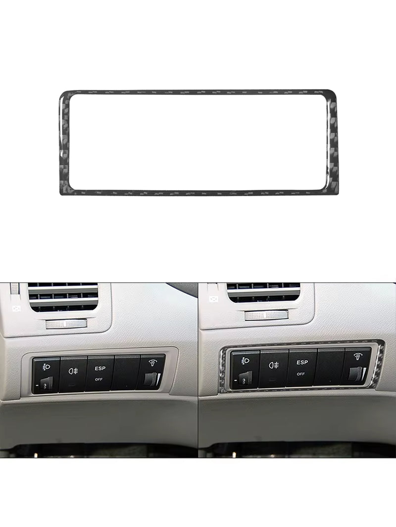 For Hyundai Azera 2006 2007 2008 2009 2010 2011 Carbon Fiber Black Various Parts Stickers Car Interior Decorative Accessories