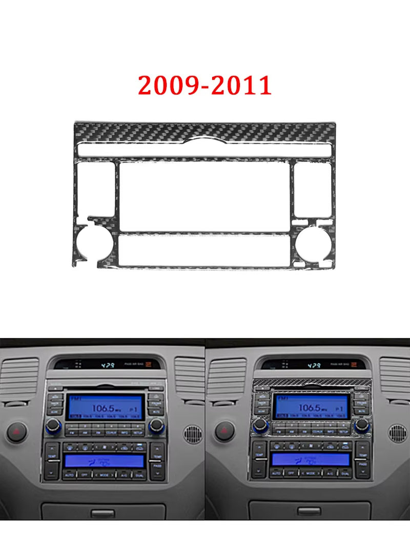 For Hyundai Azera 2006 2007 2008 2009 2010 2011 Carbon Fiber Black Various Parts Stickers Car Interior Decorative Accessories