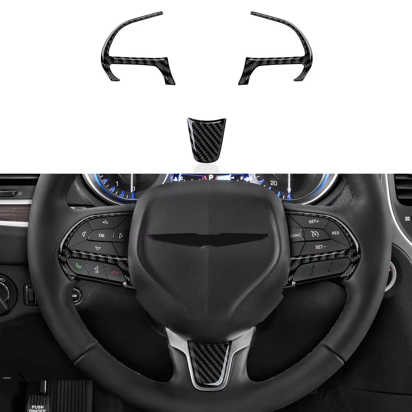 Gear Shift Panel Trim Decal | Chrysler 300 2011 2012 2013 2014 2015 2016 2017 2018 2019 2020 2021 2022 2023