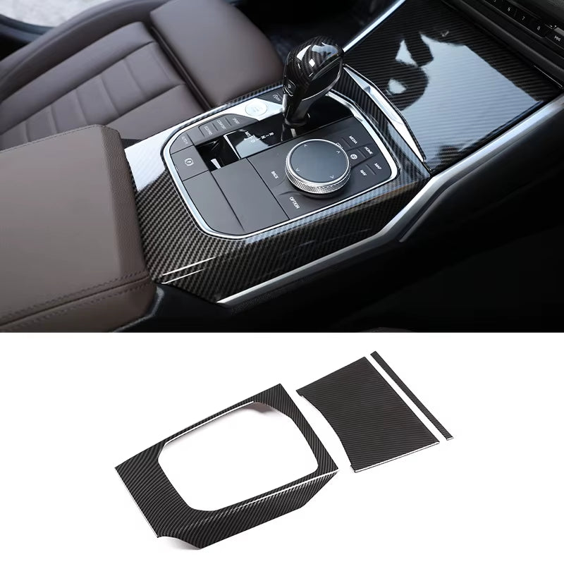 For BMW 3 Series G20 2020-2022 ABS Carbon Fiber Interior Kit Dashboard Console Gear Shift Panel Decoration Cover Trim Stickers