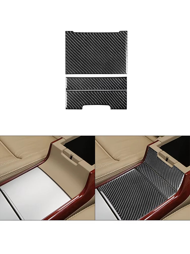 For Hyundai Azera 2006 2007 2008 2009 2010 2011 Carbon Fiber Black Various Parts Stickers Car Interior Decorative Accessories