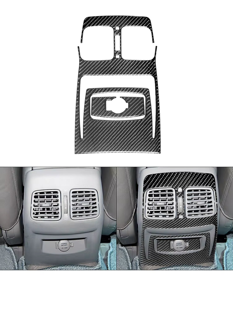 For Hyundai Azera 2006 2007 2008 2009 2010 2011 Carbon Fiber Black Various Parts Stickers Car Interior Decorative Accessories