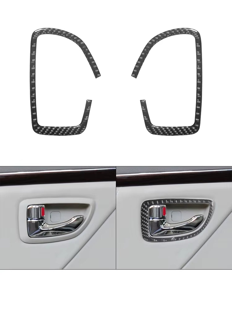 For Hyundai Azera 2006 2007 2008 2009 2010 2011 Carbon Fiber Black Various Parts Stickers Car Interior Decorative Accessories