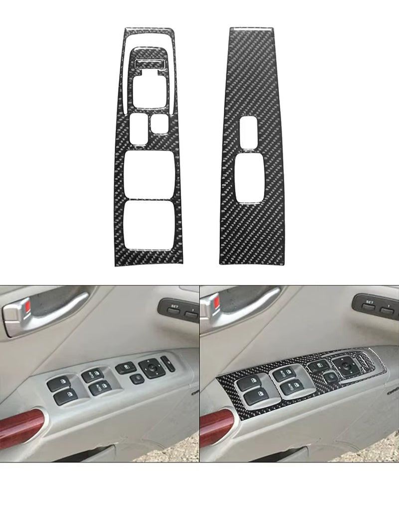 For Hyundai Azera 2006 2007 2008 2009 2010 2011 Carbon Fiber Black Various Parts Stickers Car Interior Decorative Accessories