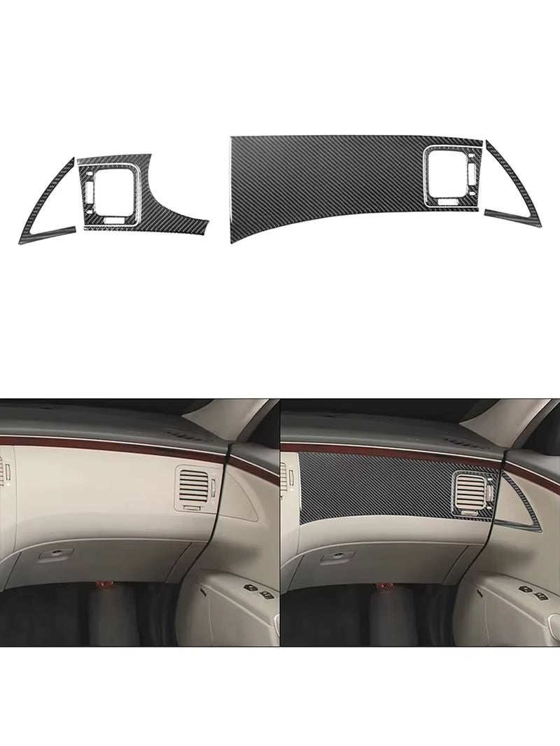 For Hyundai Azera 2006 2007 2008 2009 2010 2011 Carbon Fiber Black Various Parts Stickers Car Interior Decorative Accessories