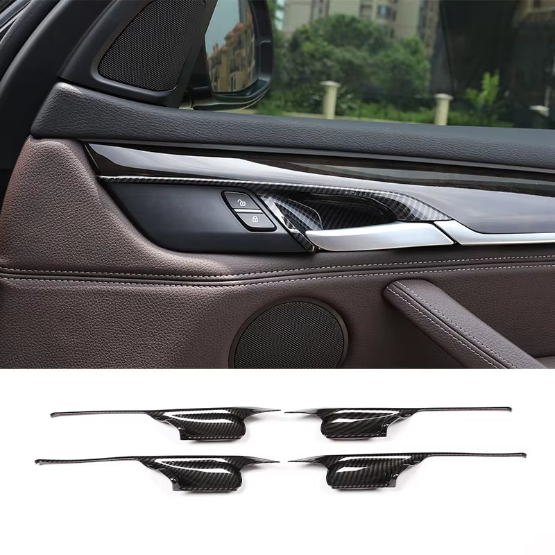 For BMW X5 F15 X6 F16 2014-2018,Steering Wheel,Dashboard,Console Gear Shifter,Panel Sticker,Car Interior Carbon Fiber Trim Cover