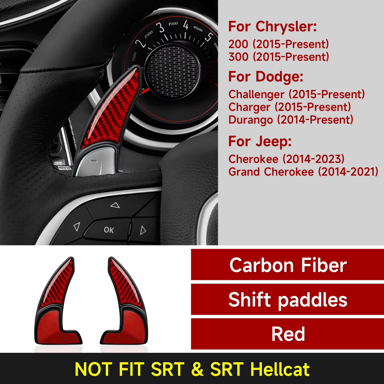 Gear Shift Panel Trim Decal | Chrysler 300 2011 2012 2013 2014 2015 2016 2017 2018 2019 2020 2021 2022 2023