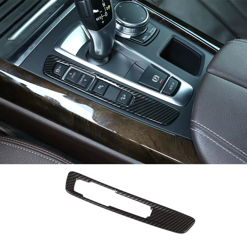 For BMW X5 F15 X6 F16 2014-2018,Steering Wheel,Dashboard,Console Gear Shifter,Panel Sticker,Car Interior Carbon Fiber Trim Cover