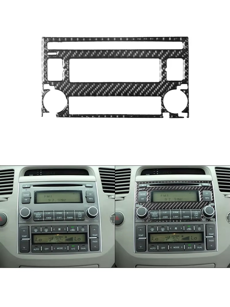 For Hyundai Azera 2006 2007 2008 2009 2010 2011 Carbon Fiber Black Various Parts Stickers Car Interior Decorative Accessories